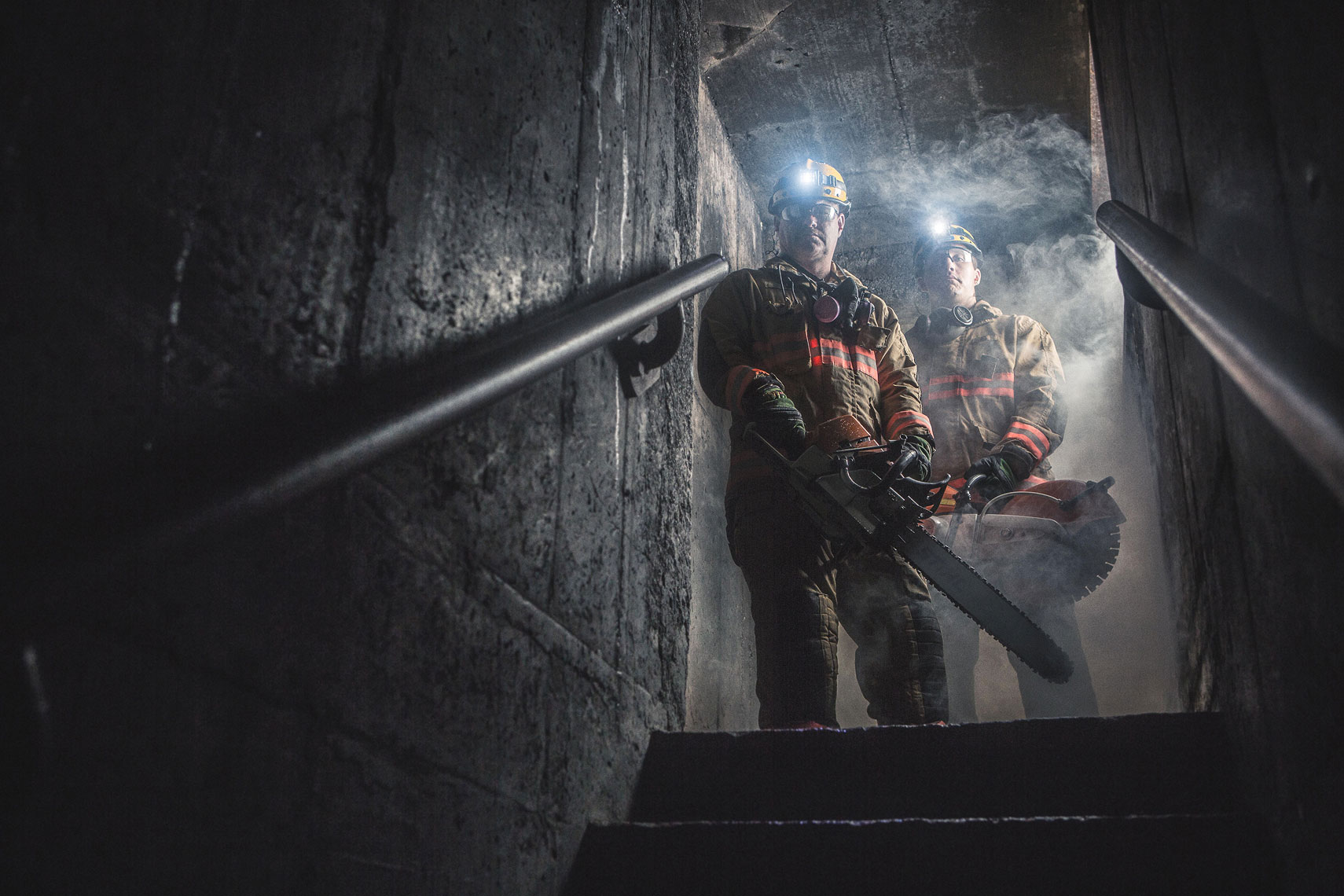 STIHL Fire & Rescue Team Portrait | John Fedele Product Photography