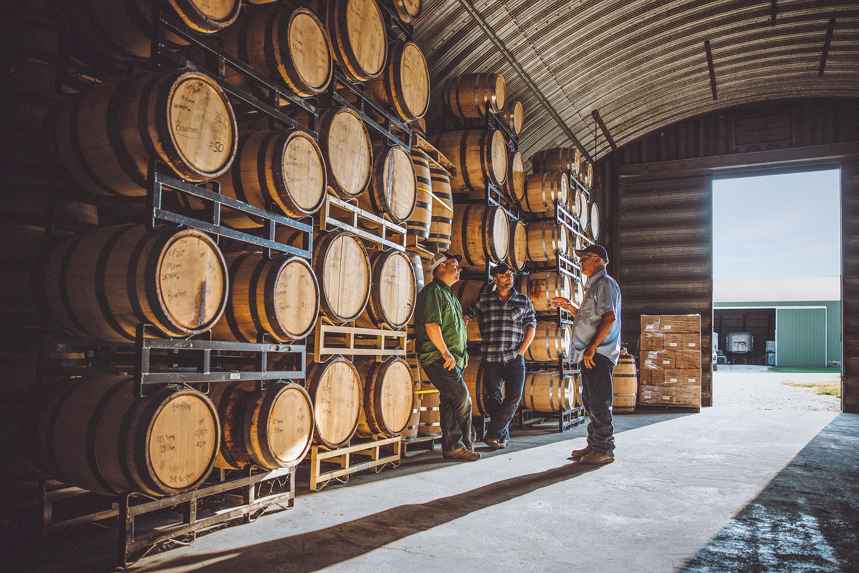 Whiskey Barrels | Whiskey Acres Distillery | John Fedele Agricultural Photography
